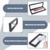 3-Piece Transparent 3D Floating Frame Display Stand, 9.1x3.5 Inches