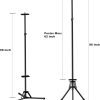 Floor Poster Display Stand – Double-Side Tripod, Up to 80" (1 Pack)