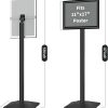 3-Pack Heavy Duty Adjustable Poster Sign Stand, 11x17 Aluminum Floor Standing Sign Holder, Black