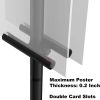 Floor Poster Display Stand – Double-Side Tripod, Up to 80" (1 Pack)