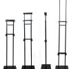 Heavy Duty Adjustable Pedestal Sign Stand, Double Sided, 80 in, Black