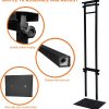 Heavy Duty Adjustable Pedestal Sign Stand, Double Sided, 80 in, Black