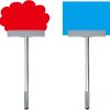 2-Pack Stainless Steel Handheld Sign Holder, Airport Pick-Up & Parade Sign