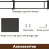 Black Heavy Duty Pedestal Poster Stand, Adjustable Up to 80", Double Sided