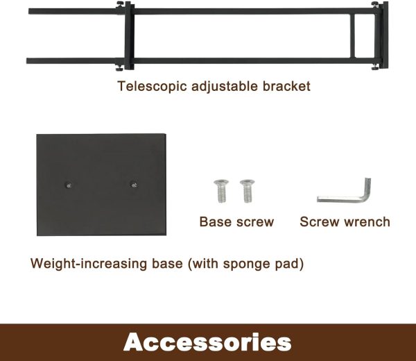 Black Heavy Duty Pedestal Poster Stand, Adjustable Up to 80", Double Sided