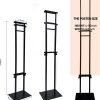 Heavy Duty Adjustable Pedestal Sign Stand, Double Sided, 80 in, Black