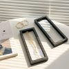 3-Piece Transparent 3D Floating Frame Display Stand, 9.1x3.5 Inches
