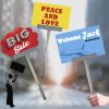 2-Pack Stainless Steel Handheld Sign Holder, Airport Pick-Up & Parade Sign