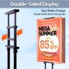 4-Pack Adjustable Poster Holder, Heavy Duty Metal Display Stand for Boards Up to 83 Inches