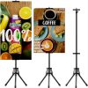 Floor Poster Display Stand – Double-Side Tripod, Up to 80" (1 Pack)